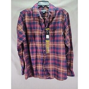 Eddie Bauer Mens Long Sleeve Button-up Flannel Shirt New With Tags Size Medium